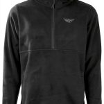 Fly Racing Half Zip Pullover Hoodie Black Md-0