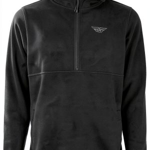 Fly Racing Half Zip Pullover Hoodie Black Md-0