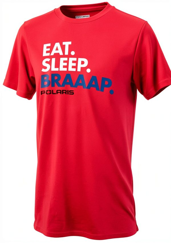 Polaris Youth Graphic Tee Red Medium-0