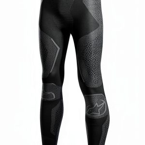 Alpinestars Black Gray Cycling Base Layer Bottoms Mens-0