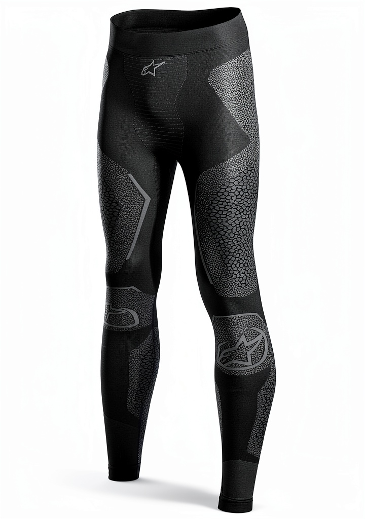 Alpinestars Black Gray Cycling Base Layer Bottoms