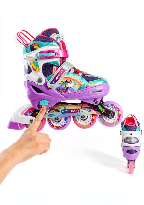 Girls Inline Skates 4-Pejiijar Green Model-5