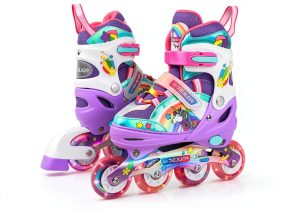 Girls Inline Skates 4-Pejiijar Green Model-0
