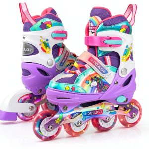 Girls Inline Skates 4-Pejiijar Green Model-0