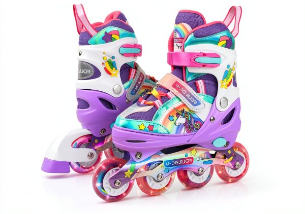 Girls Inline Skates 4-Pejiijar Green Model-0