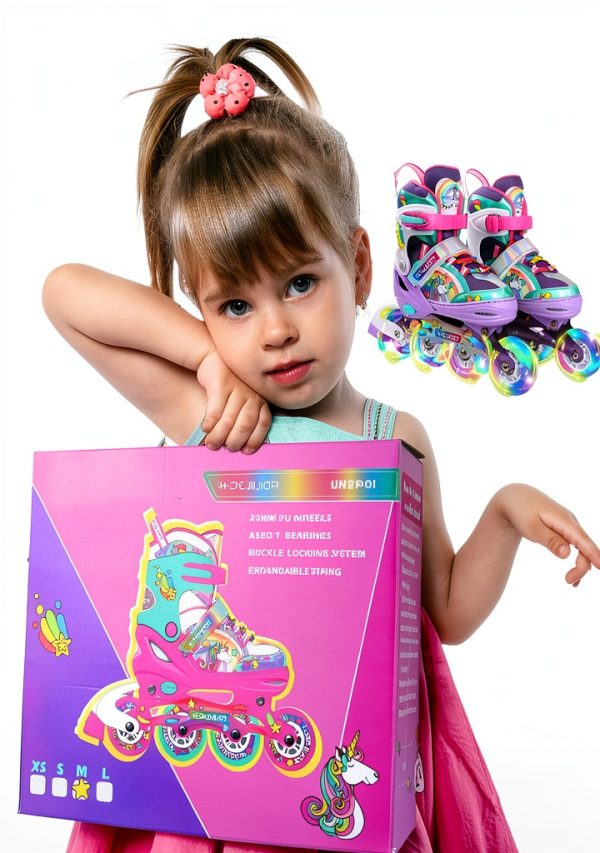 Girls Inline Skates 4-Pejiijar Green Model-4