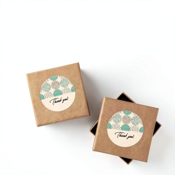 Avery Kraft Brown Round Labels 2.5 inch 90-450 Labels Pack-6