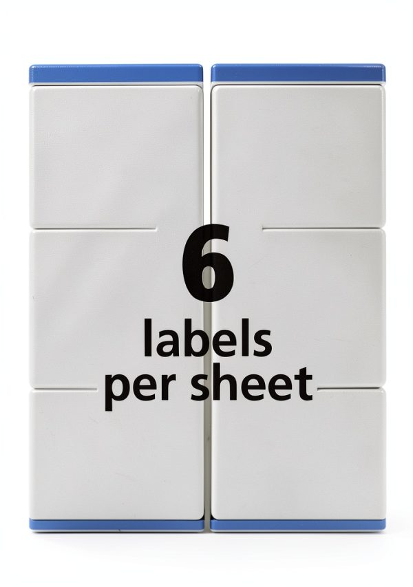 Avery 600 Labels 3-1/3 x 4 in. White Matte TrueBlock Label Sheets-5
