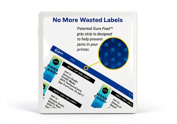Avery 600 Labels 3-1/3 x 4 in. White Matte TrueBlock Label Sheets-1
