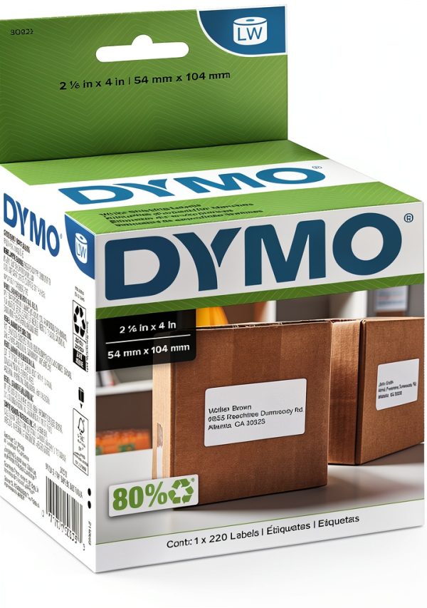 DYMO Shipping Labels 1 Roll – Medium Black Thermal for LabelWriter 5XL-0