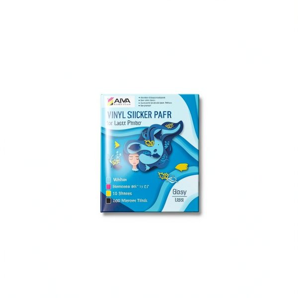 Limia's Care Printable Vinyl Sticker Paper 15 Sheet Glossy White-3