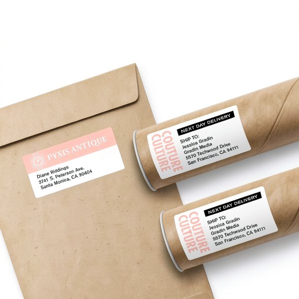 Avery 600 Labels 3-1/3 x 4 in. White Matte TrueBlock Label Sheets-4