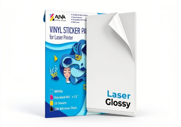 Limia's Care Printable Vinyl Sticker Paper 15 Sheet Glossy White-6