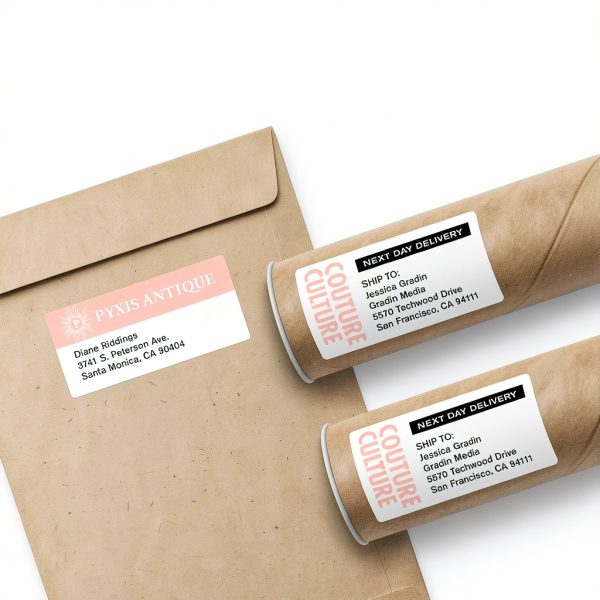 Avery Printable Shipping Labels 3-1/3" x 4" White 150 Labels Sure Feed-4