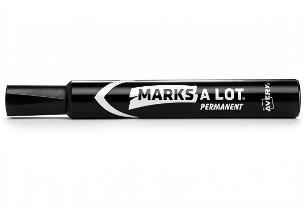 AVERY Marks-A-Lot Large Desk-Style Chisel Tip, Value Pack 36 Black Permanent Markers are perfect for signs and posters (98206)-1