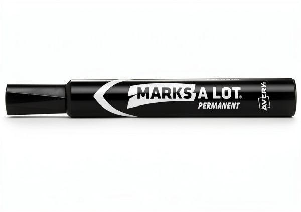 AVERY Marks-A-Lot Large Desk-Style Chisel Tip, Value Pack 36 Black Permanent Markers are perfect for signs and posters (98206)-2