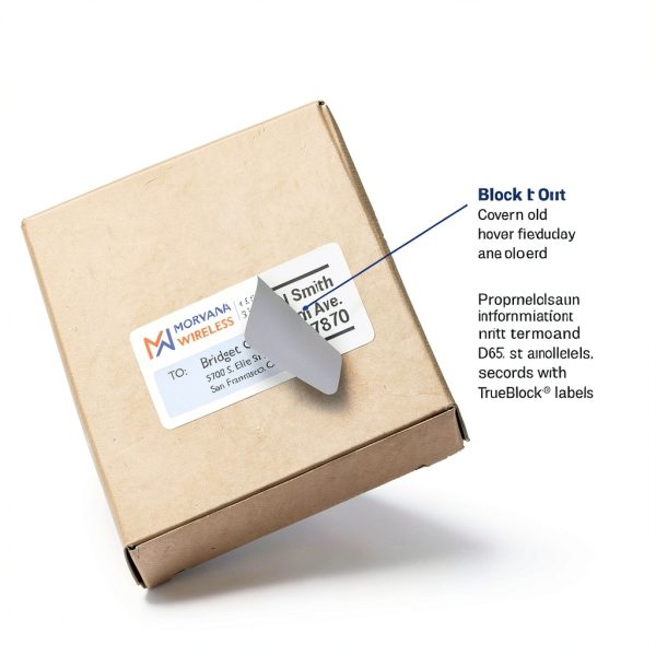 Avery Printable Shipping Labels 3-1/3" x 4" White 150 Labels Sure Feed-1