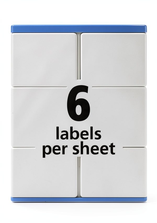 Avery Printable Shipping Labels 3-1/3" x 4" White 150 Labels Sure Feed-5