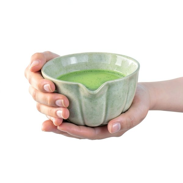 Artcome Matcha Bowl with Pouring Spout and Whisk Holder Set - Ceramic-6